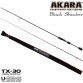 Спиннинг Akara SL1001 Black Shadow 802MLF TX-30, углеволокно, штекерный, 2.44 м, тест: 3,5-10,5 г, 125 г